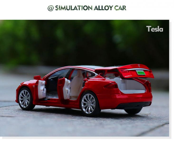 1:32 特斯拉 Model S 1/32 合金車 