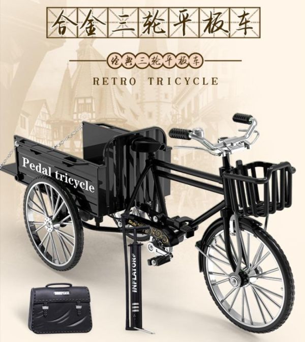 復古懷舊 經典 三輪車 平板車 腳踏車 