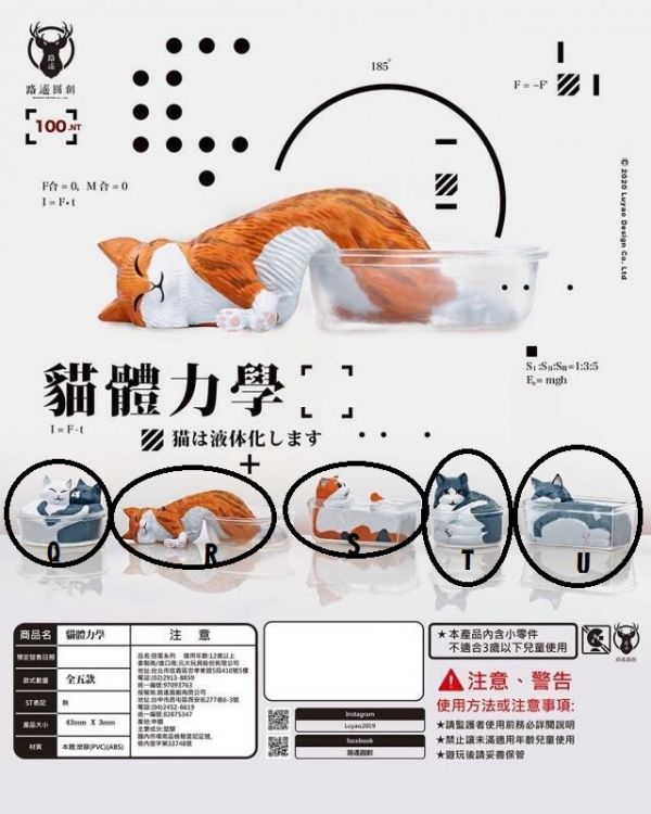 扭蛋 轉蛋 貓體力學 路遙圓創 貓 