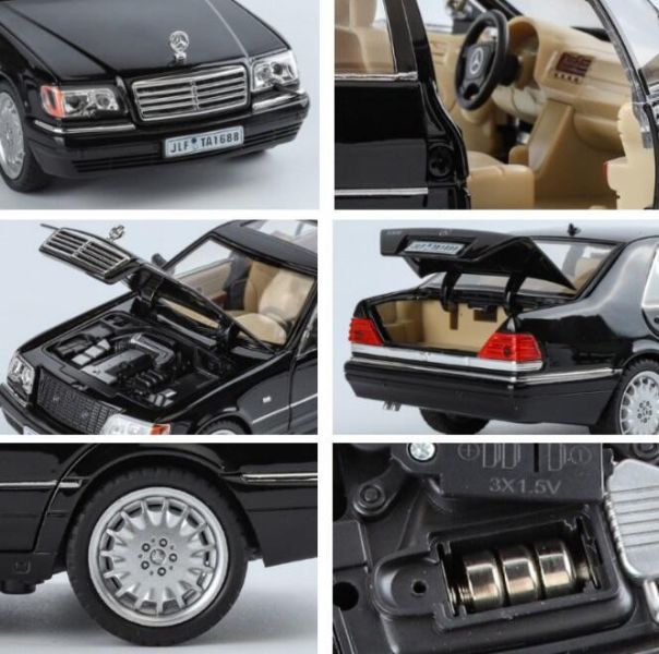 1/24 賓士 BENZ 大水牛 S320 W140 1:24 合金車 模型車 