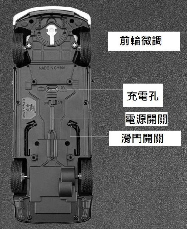 1:24 升級遙控款 阿法阿爾法 合金車 1/24 