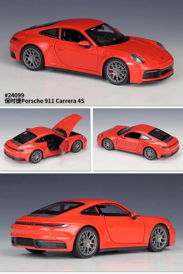 welly 1:24  911 Carrera 4S 卡雷拉 wl24001 