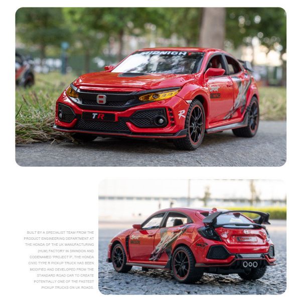 1:32 HONDA 喜美 CIVIC TYPE R 限定版 1/32 合金車 