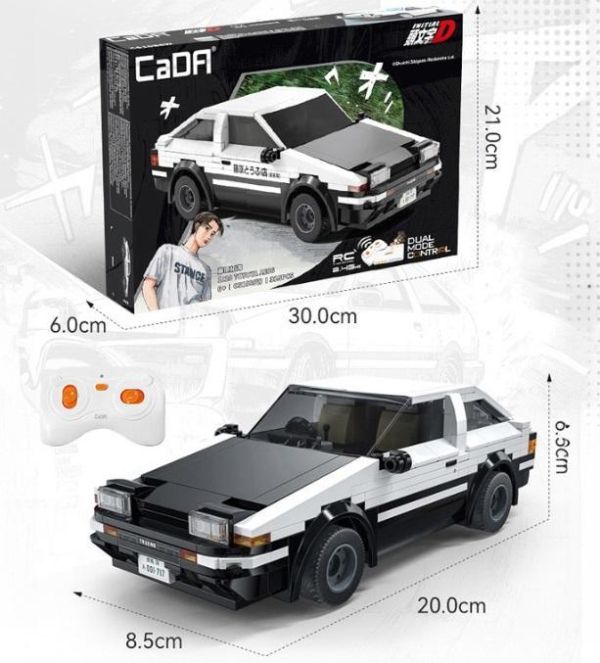 原廠授權 1/20 積木遙控車 積木車 AE86 頭文字D 