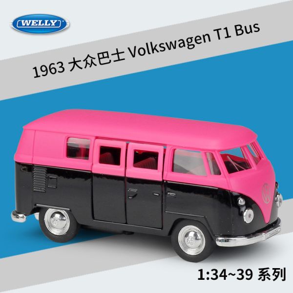 Welly 威利 1963 福斯 麵包車 T1 BUS 