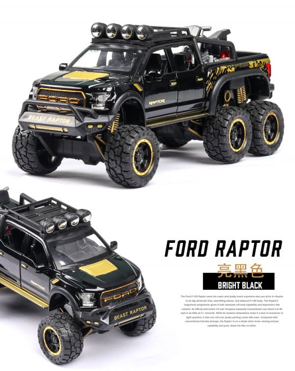 1/28 仿真福特 猛禽 F150 越野車 