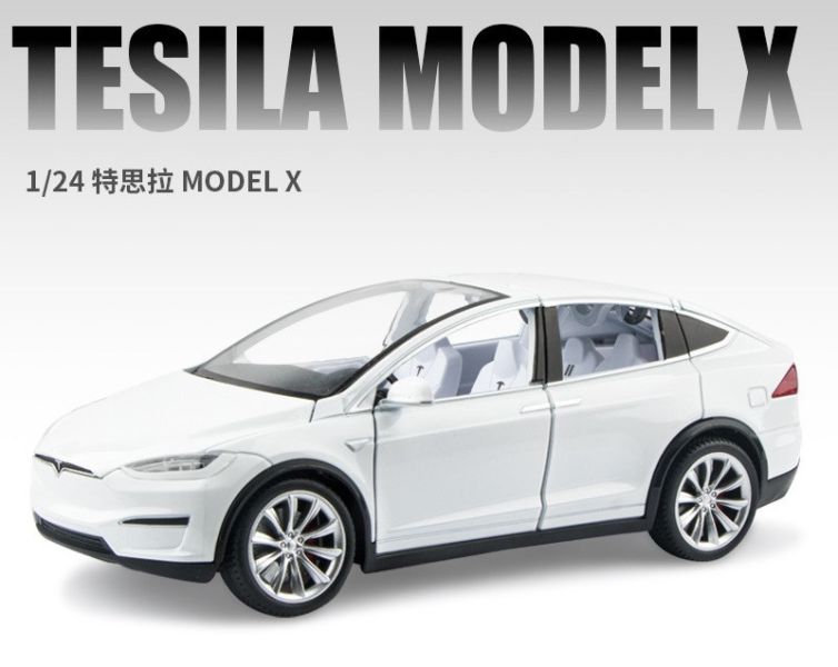 1:24 新款 特斯拉 X 合金車 