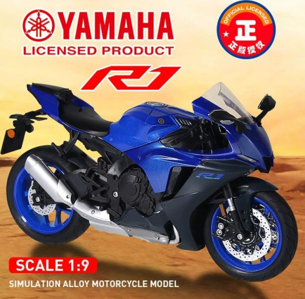 1:9 授權 YAMAHA 山葉 R1 重機模型 1/9 