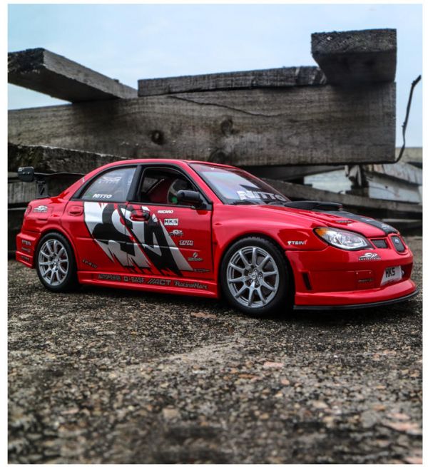 SUBARU 硬皮鯊 廠車式樣 GDB  1/24 合金車 