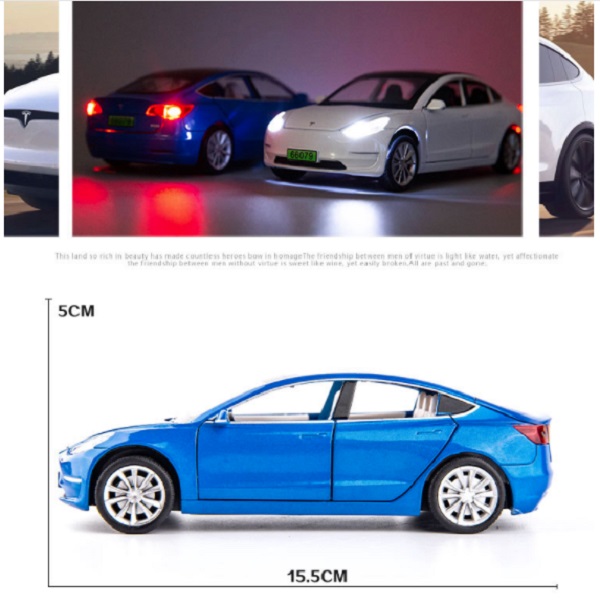 特斯拉 3 Tesla Model 3 1/32 1:32 合金車 迴力車 