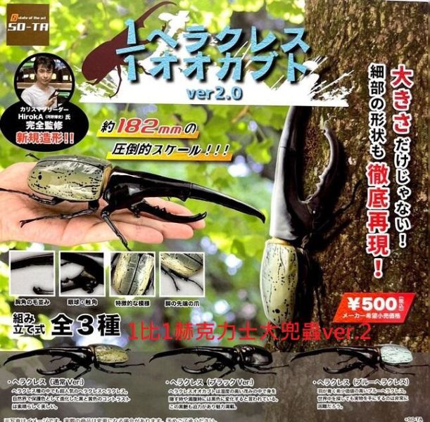 轉蛋 扭蛋 1比1赫克力士大兜蟲ver.2 大兜蟲 