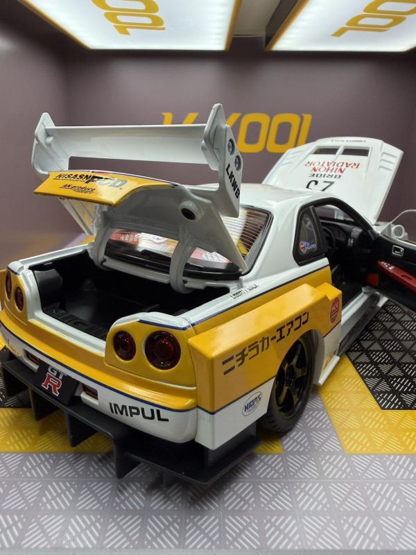 1:18 爆走改裝版 GTR 合金車 