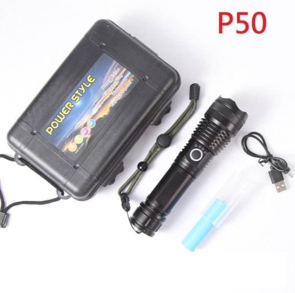 P50 防水 強力爆亮手電筒 