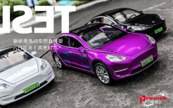 特斯拉 3 Tesla Model 3 1/32 1:32 合金車 迴力車 