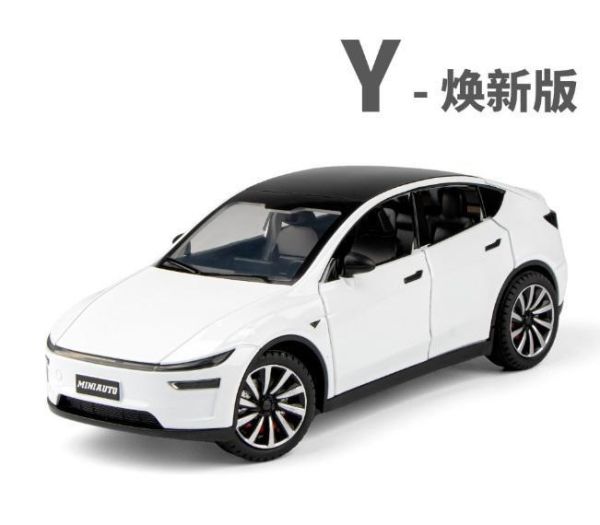 1:24 特斯拉 煥新Y 新Y合金車 1/24 