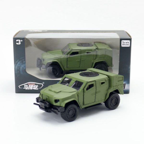馬珂達 虎式軍用裝甲車 正版授權 1：36 1/36 合金車 迴力車 