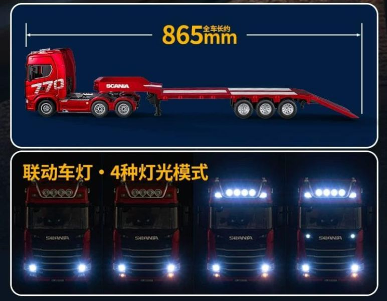 1:24 中型 斯坎尼亞 770s 遙控車 遙控卡車 1/24 