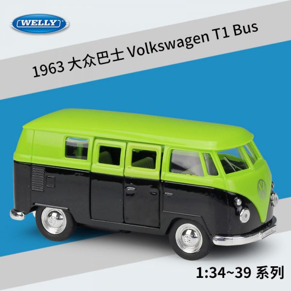 Welly 威利 1963 福斯 麵包車 T1 BUS 