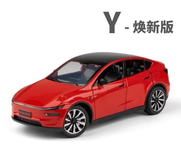 1:24 特斯拉 煥新Y 新Y合金車 1/24 