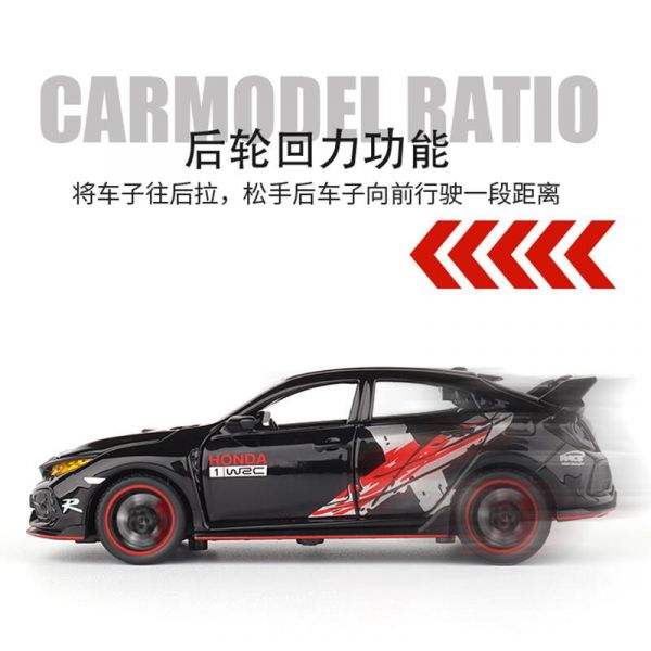 1:32 HONDA 喜美 CIVIC TYPE R 限定版 1/32 合金車 