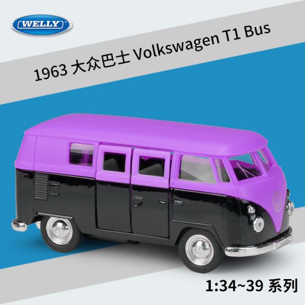 Welly 威利 1963 福斯 麵包車 T1 BUS 
