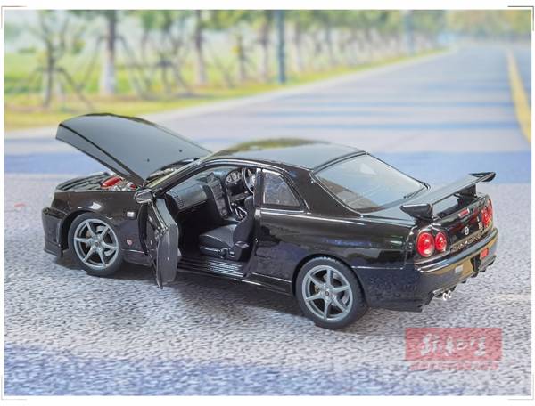 1/24 Welly 威利 尼尚 GTR R34 正版授權 1：24 合金車 