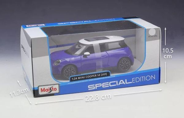 1:24  MINI Cooper SE 迷你 1/24 合金車 