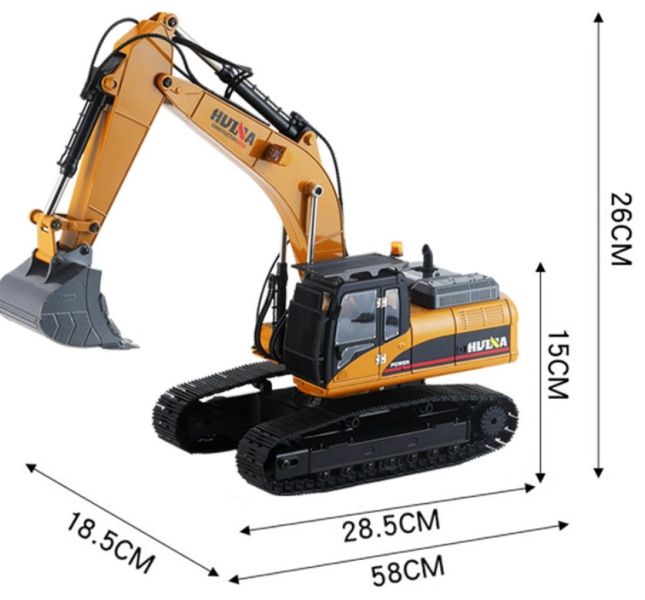 全合金 五頭 金屬挖土機 怪手 