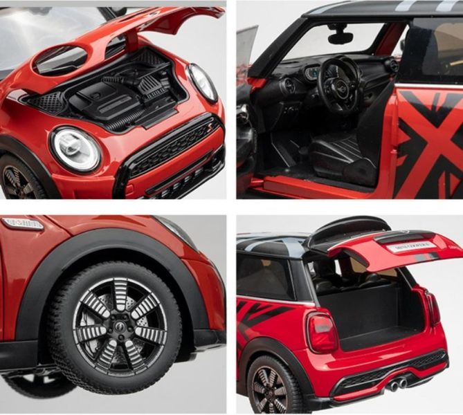 1:18 授權 MINI cooper s 合金車 