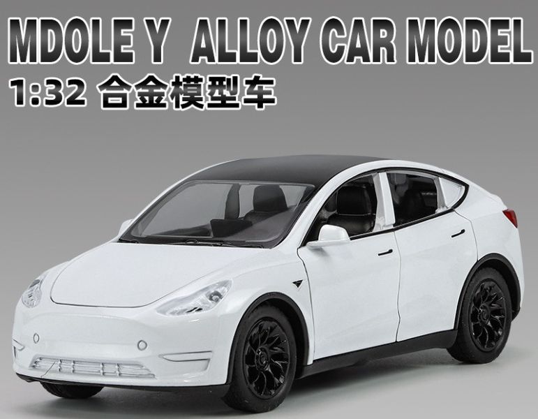 特斯拉 Y Tesla Model Y 1/32 1:32 合金車 迴力車 