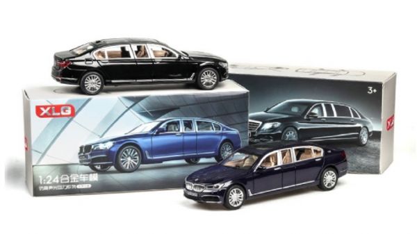 1:24 BMW 760LI 仿真 合金車 