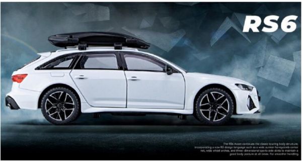 奧迪 RS6 1/24 合金車 1:24 迴力車 AUDI RS A6 