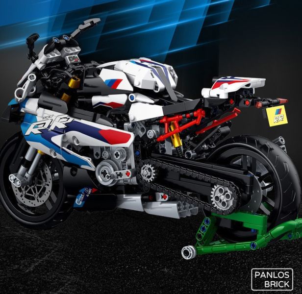 仿真 BMW S1000RR 重機積木 