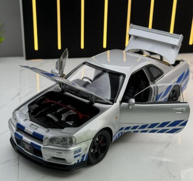 1/24 仿真 日產 GTR R34 尼桑 GT-R 1:24 