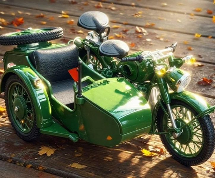 1/10 大型 復古三輪車 軍用車  邊車 側車 1:10 