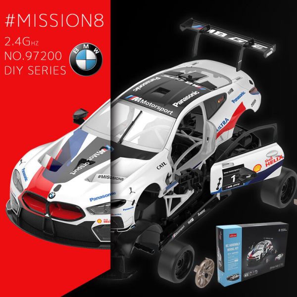 多款 BMW M8 GTE 組裝式遙控車 正版授權 Rastar 1/18 