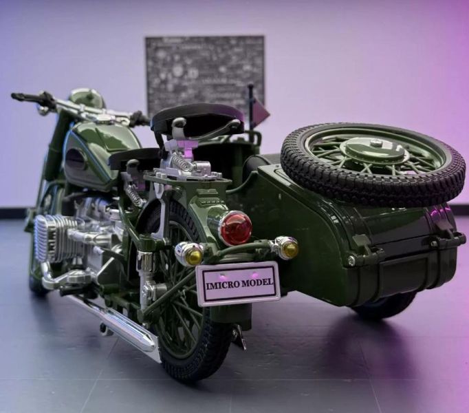 1/10 大型 復古三輪車 軍用車  邊車 側車 1:10 