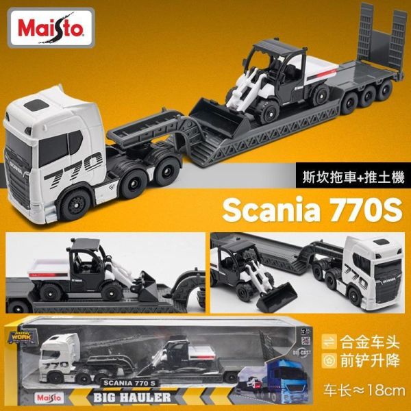美馳圖 VOLVO Scania 正版授權 斯坎尼亞 貨櫃車 卡車 怪手 模型車 