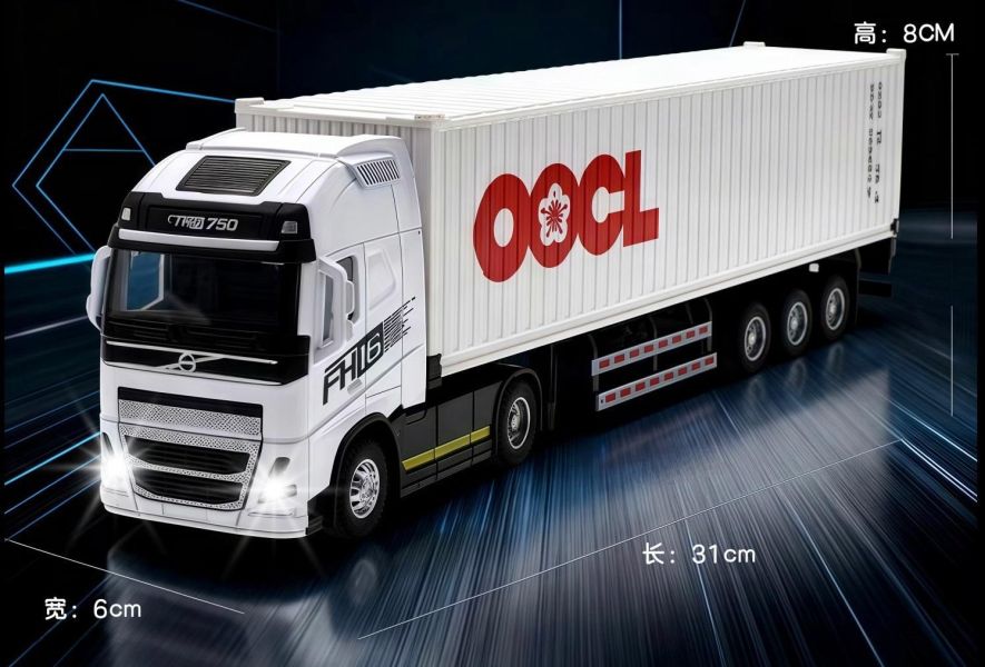 VOLVO 貨櫃車 拖車 合金模型 模型車 卡車 