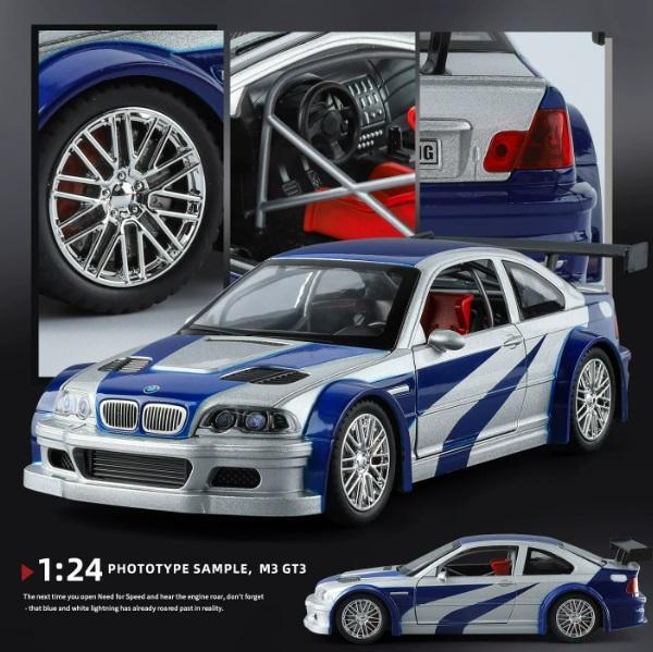 1:24 BMW E46 M3 GTR 合金車 1/24 