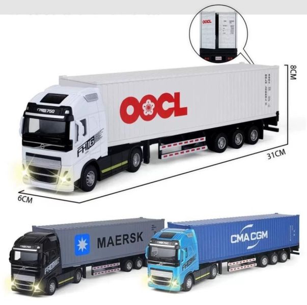 VOLVO 貨櫃車 拖車 合金模型 模型車 卡車 