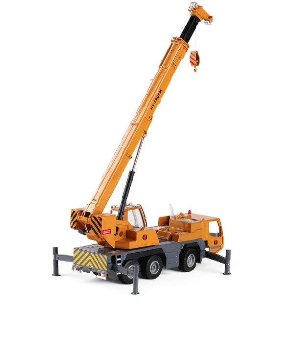 HY 1:50 吊車 起重機 工程車 合金模型 