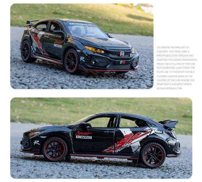 1:32 HONDA 喜美 CIVIC TYPE R 限定版 1/32 合金車 