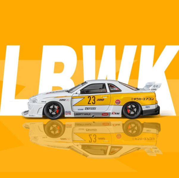 1/24 日式 爆走 GTR R34 GT-R JDM 合金車 1:24 