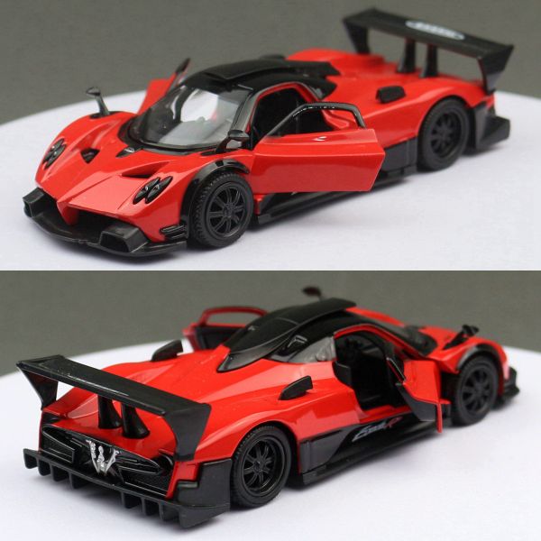 1:36 馬珂達 帕加尼 Zonda R 正版授權 1/36 合金車 迴力車 