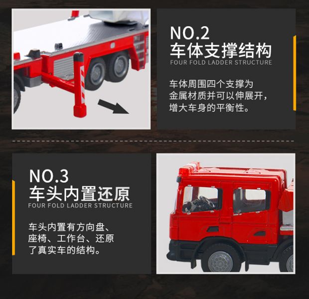 凱迪威 1:50 消防救援車 消防車 救援車 