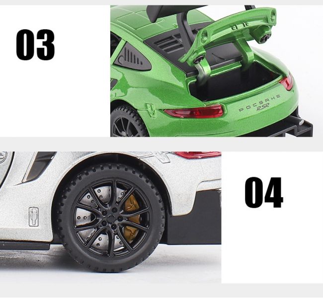 阿莎力 1/32 保時捷 911 RSR 1:32 合金車 