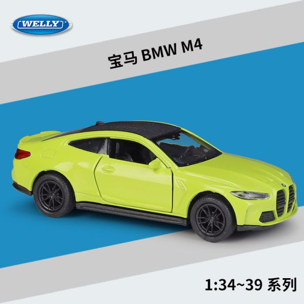 Welly 威利 1:36 BMW M4 正版授權 1/36 合金車 模型車 迴力車 B01 