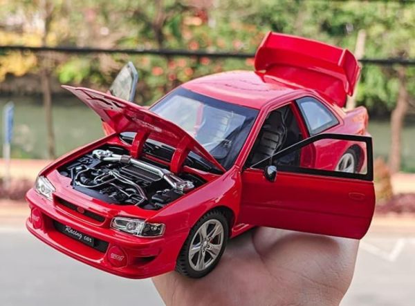 1/24 速霸陸 SUBARU 硬皮鯊 WRX STI GC8 1:24 合金車 