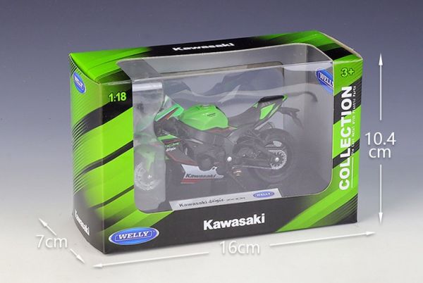 1:18 威利 川崎 ZX-10R 重機模型 重機 摩托車模型 